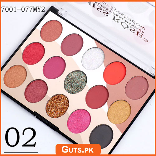 Miss Rose 15 Colour Eyeshadow Palette (077)