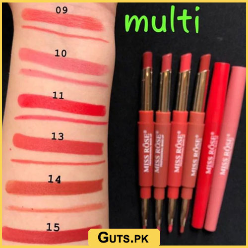 Miss Rose Lipstick With Matching Lipliner Multi Set