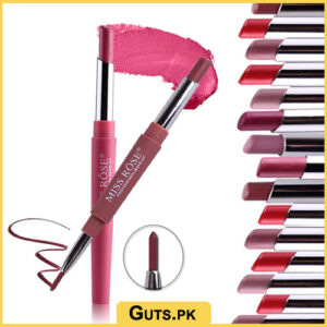 Miss Rose Lipstick With Matching Lipliner Pink Set