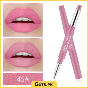 Miss Rose Lipstick With Matching Lipliner Pink Set