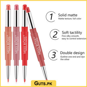 Miss Rose Lipstick With Matching Lipliner Pink Set