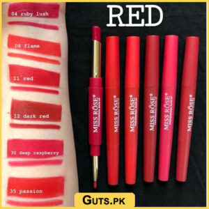 Miss Rose Lipstick With Matching Lipliner Red Set
