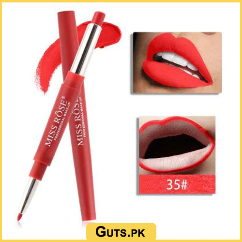 Miss Rose Lipstick With Matching Lipliner Red Set