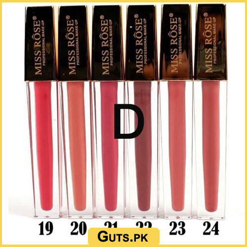 Miss Rose Matte Liquid Lipstick Set (012)