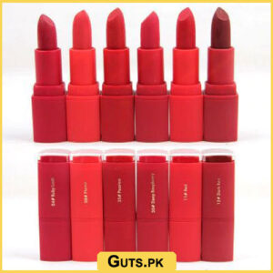 Miss Rose Semi Matte Lipstick Red Set