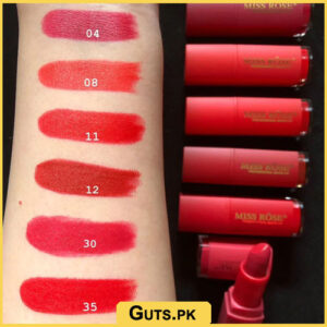 Miss Rose Semi Matte Lipstick Red Set