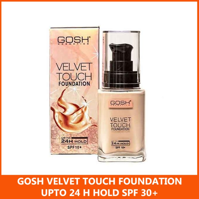 GOSH Velvet Touch Foundation 24hours Hold SPF 30+
