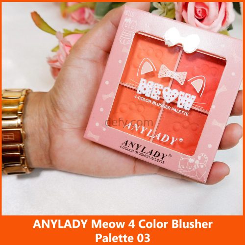 Anylady Meow 4 Color Blusher Palette 03