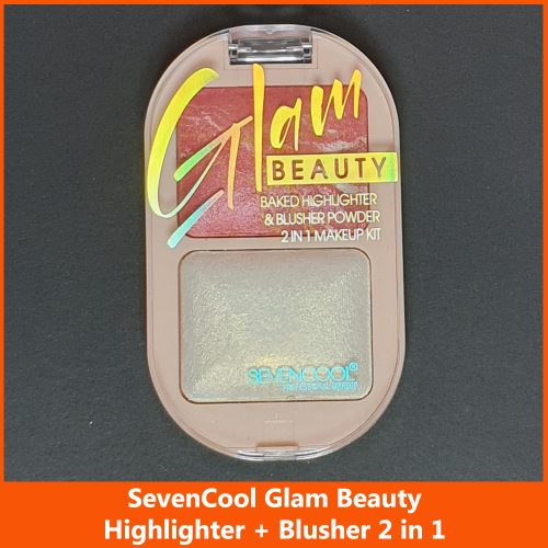 Seven Cool Glam Beauty 2 in 1 Highlighter + Blusher