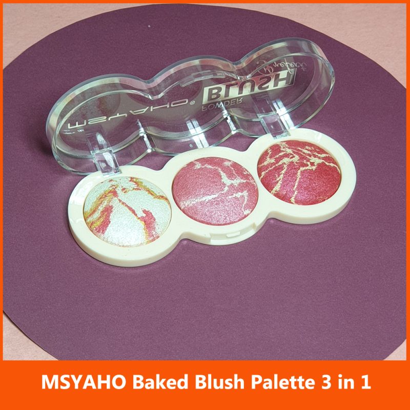 MSYAHO 3 in 1 Baked Blush Palette