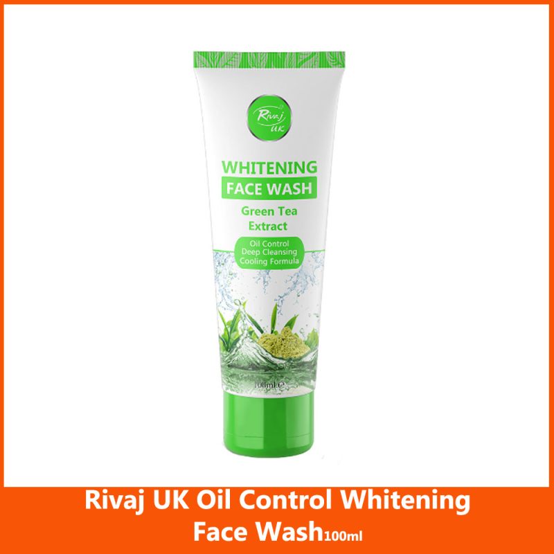 Rivaj UK Whitening Face Wash Green Tea Extract 100ml