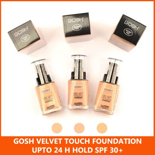 GOSH Velvet Touch Foundation 24hours Hold SPF 30+