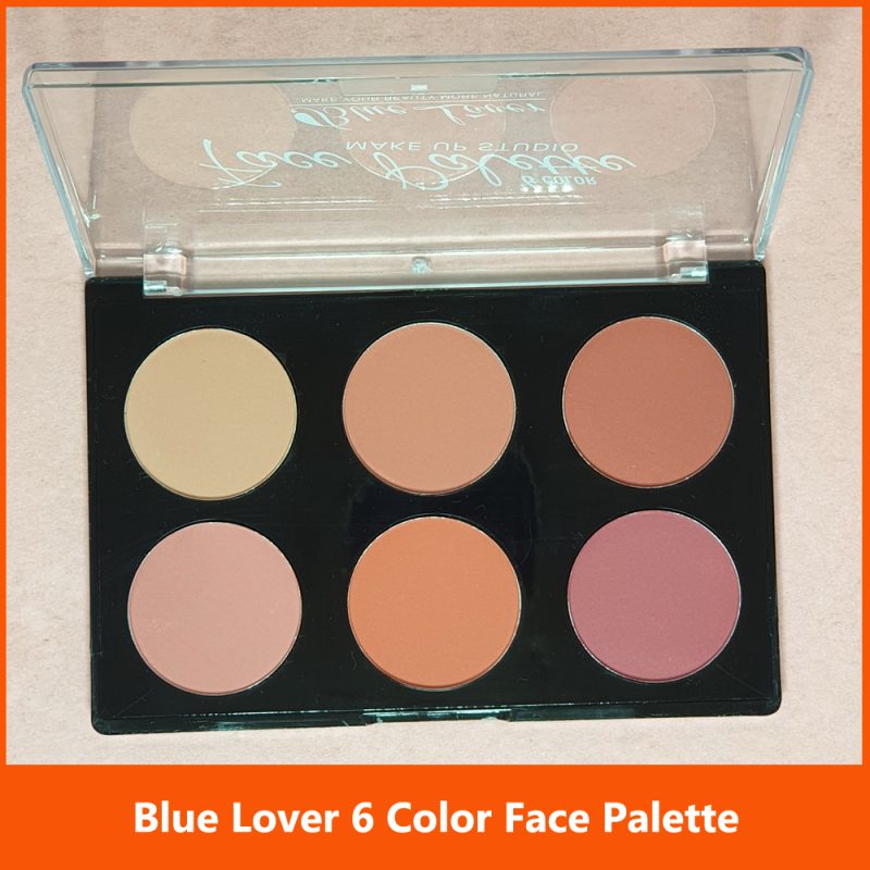 Blue Lover 6 Color Face Palette