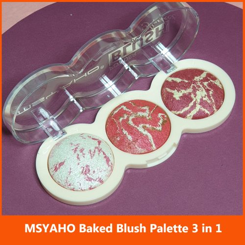 MSYAHO 3 in 1 Baked Blush Palette