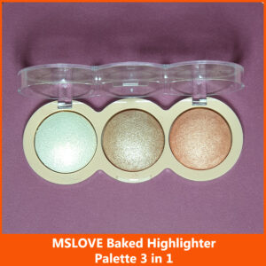 MSLOVE Baked Highlighter Palette 3 in 1