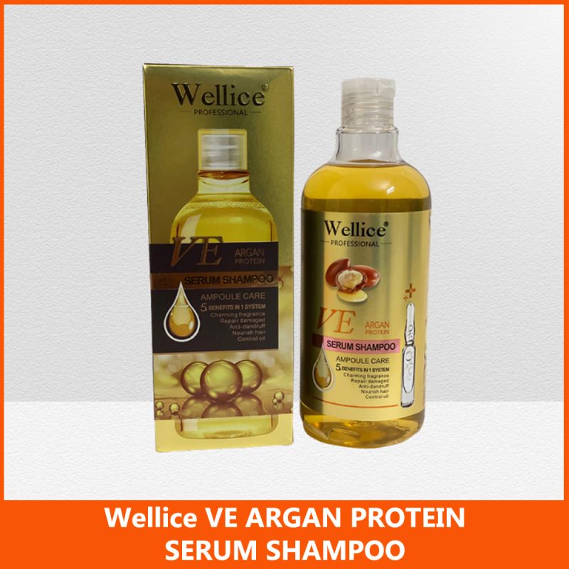 Wellice Professional VE Argan Protein Serum Shampoo Ampoule Care