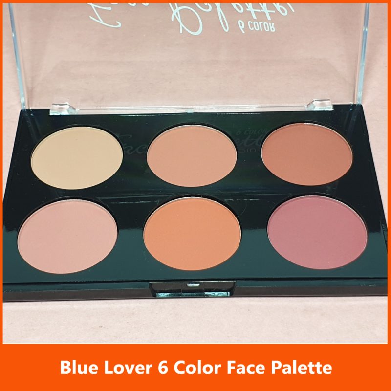 Blue Lover 6 Color Face Palette