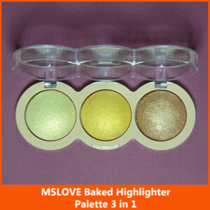 MSLOVE Baked Highlighter Palette 3 in 1