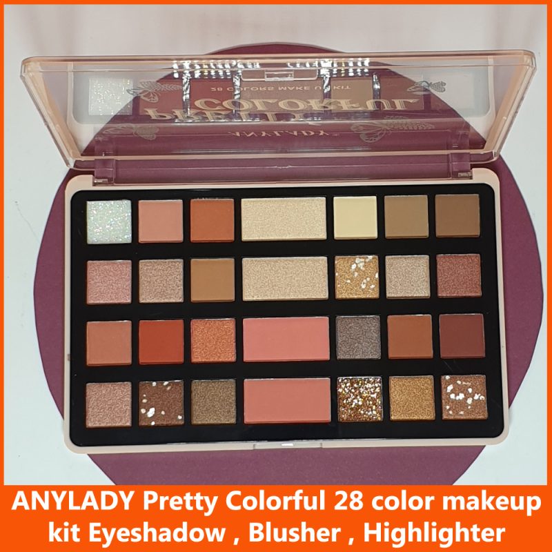 ANYLADY 28 Color Makeup Kit Eyeshadow Blusher Highlighter