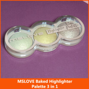 MSLOVE Baked Highlighter Palette 3 in 1