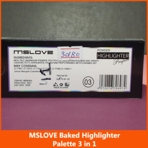 MSLOVE Baked Highlighter Palette 3 in 1