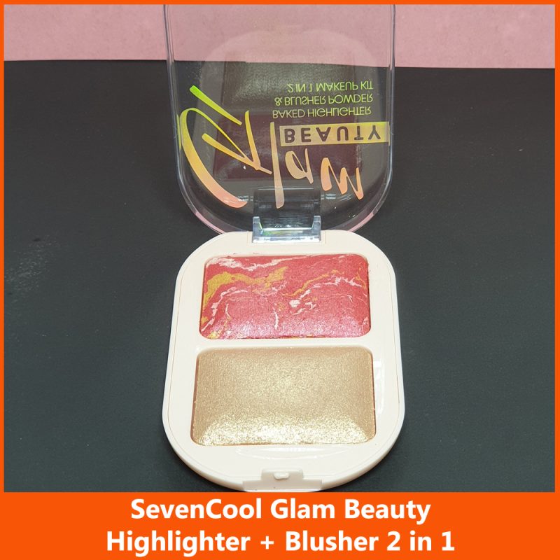 Seven Cool Glam Beauty 2 in 1 Highlighter + Blusher