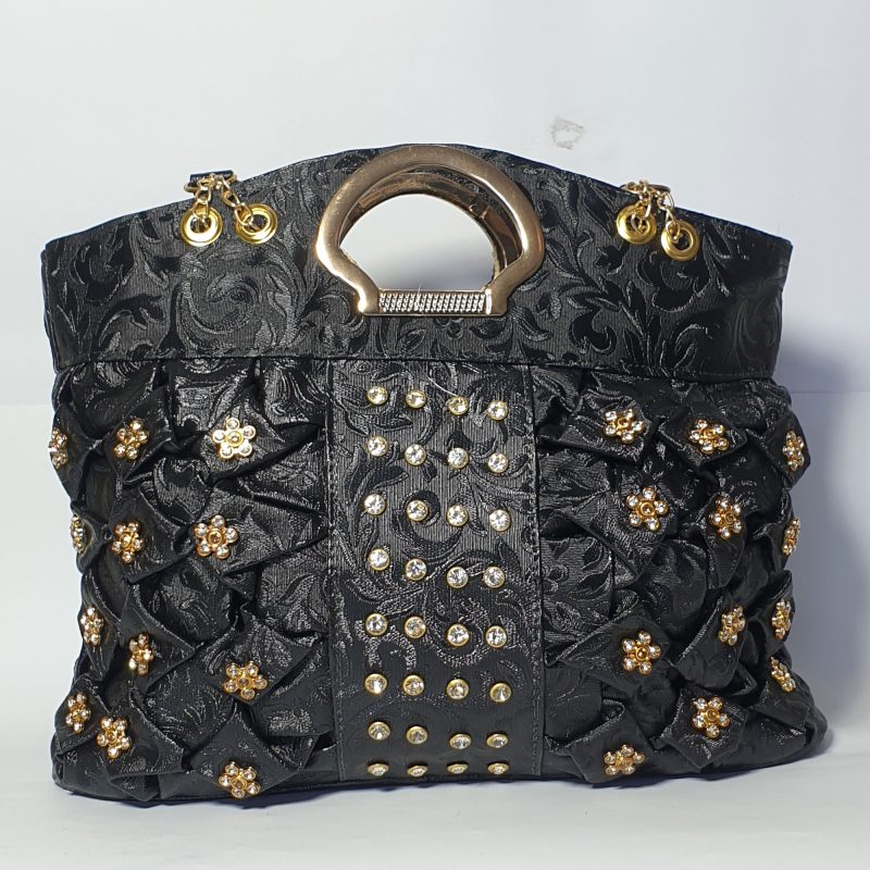 black-with-stones-front