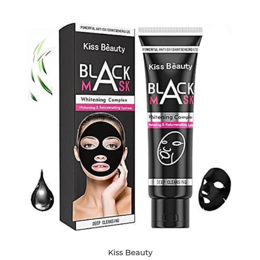 Kiss Beauty Black Mud Mask Tube