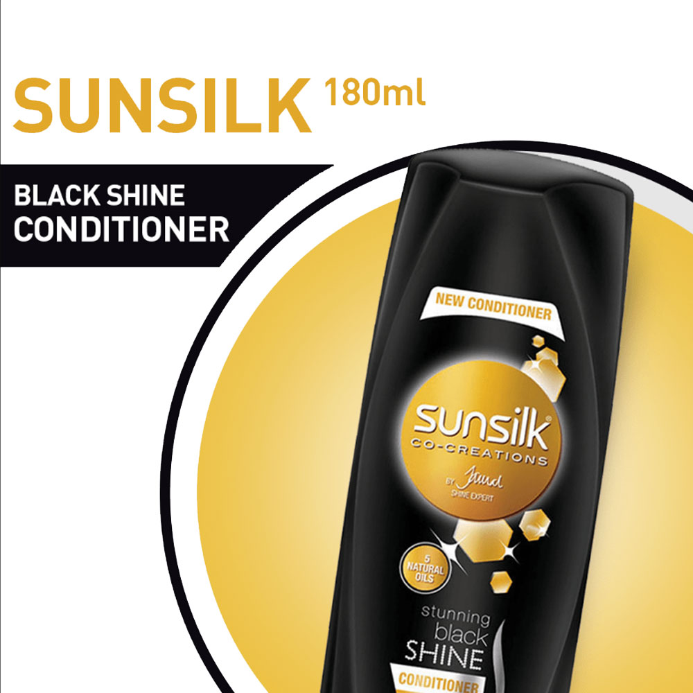 Sunsilk Conditioner Stunning Black Shine 180ml