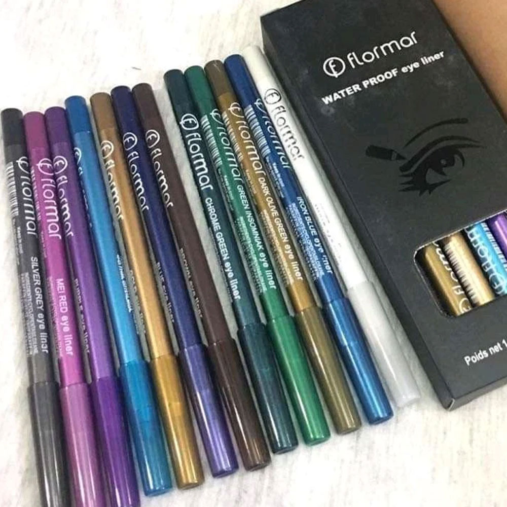Flormar Eyeliner Color Pencil Pack Of 12