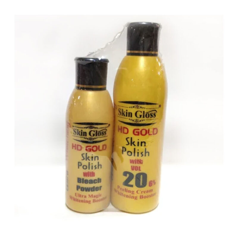 Gold Ultra Whitening Skin Polisher 100gm+200ml Set