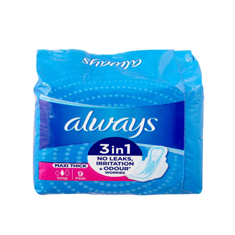 Always 3 in 1 Maxi Thick Long Pads 9pcs
