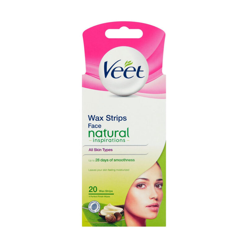 Veet Face Wax Strips Natural Inspirations All Skin Type 20 Strips