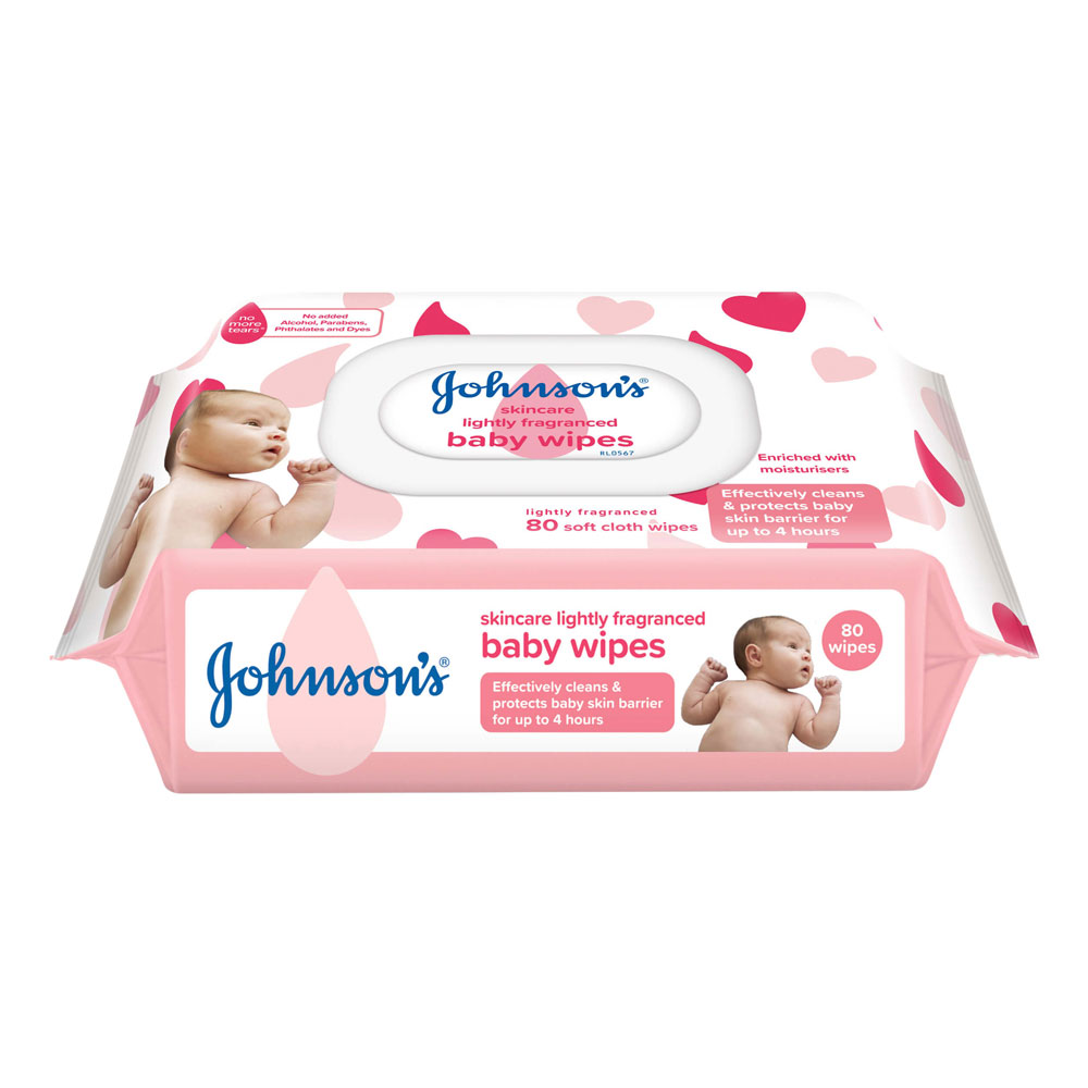 Johnson's Gentle Cleasing Skincare Baby Wipes 64 Pcs