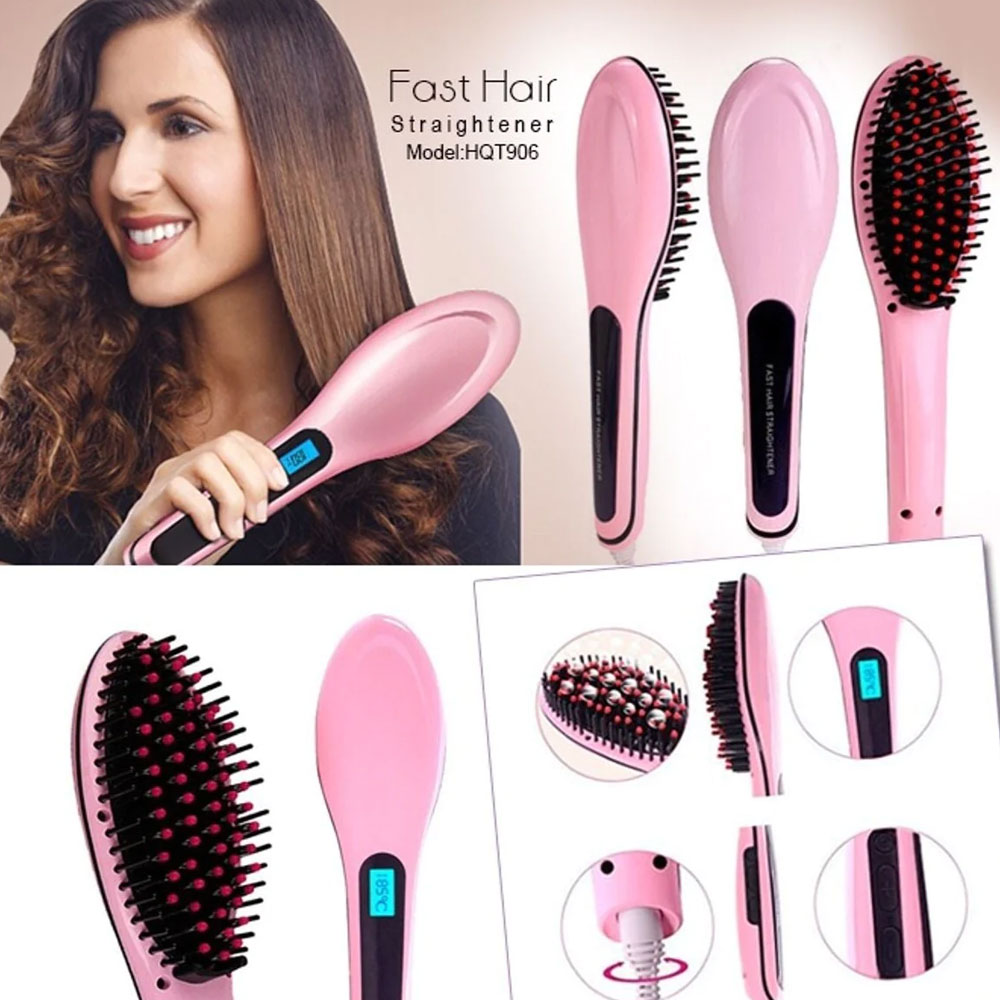 Fast Hair Straightener Brush HQT-906