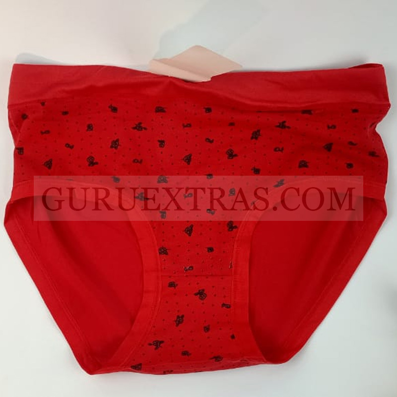Red Sexy Cotton Panty