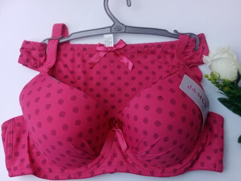 Sexy Padded Dark Hot Pink Bra & Panties Set