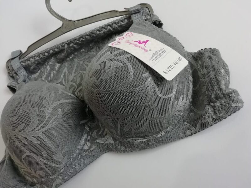 Sexy Padded Grey Bra & Penties Set