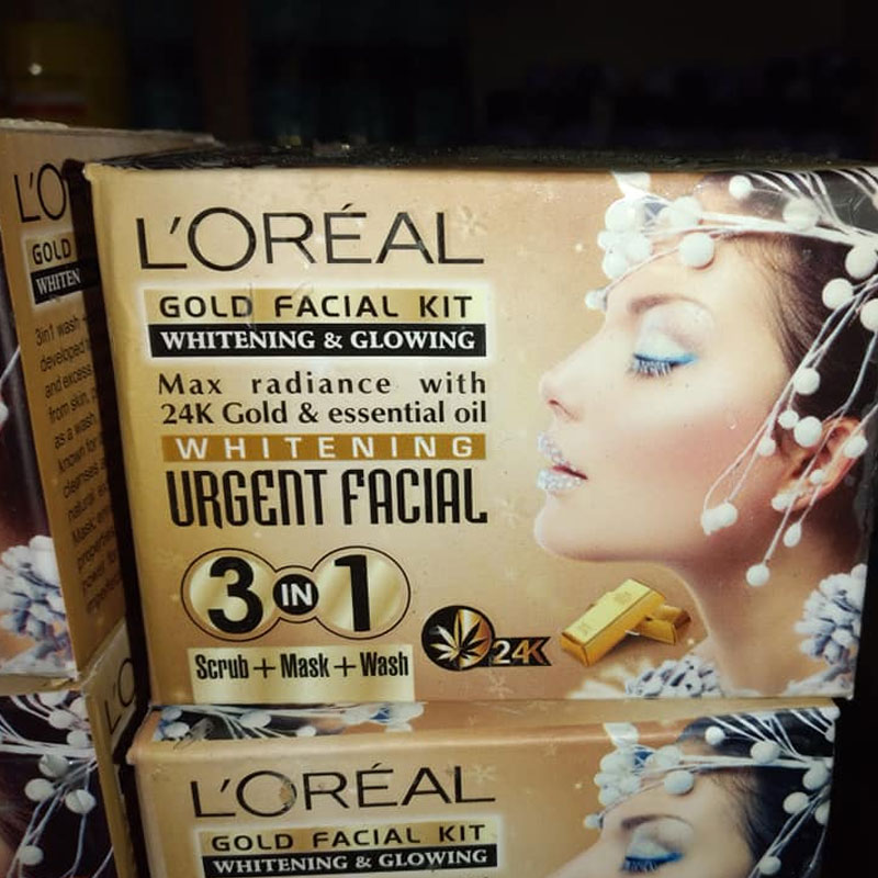 Loreal Gold Whitening Urgent Facial 3 in 1