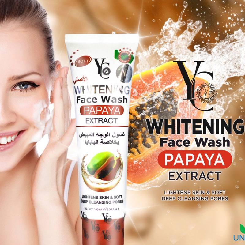 YC Whitening Papaya Face Wash 100ml